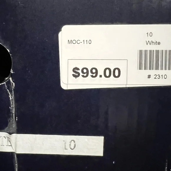 Men's White Loafers - Picture 4 of 6